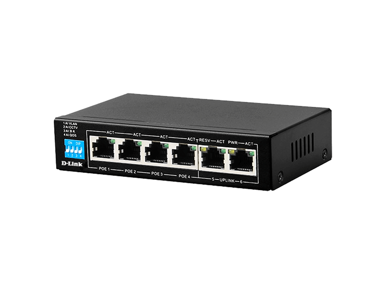 سوئیچ 6 پورت POE دی لینک DGS-F1006P-E سوئیچ 6 پورت POE دی لینک DGS-F1006P-E