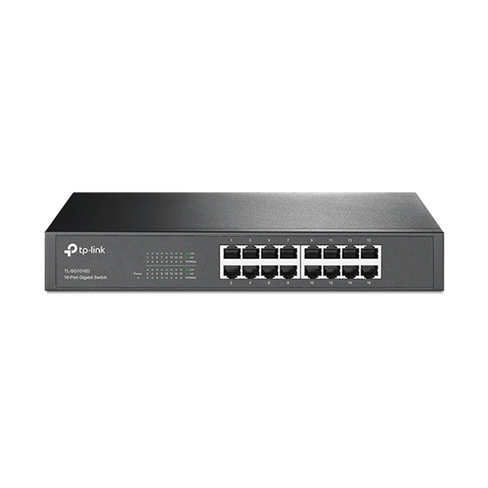 سوئیچ 16 پورت گیگابیتی و رکمونت تی پی لینک مدل TL-SG1016D سوئیچ 16 پورت گیگابیتی و رکمونت تی پی لینک مدل TL-SG1016D