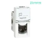 کیستون شبکه Cat 6 UTP باریک یک ماژول لگراند 76561