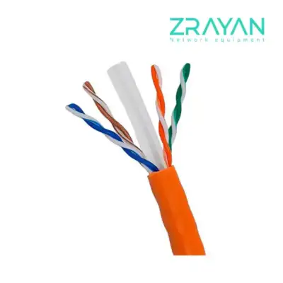 قیمت و خرید کابل شبکه نگزنس Cat6 UTP تمام مس تست فلوک چنل روکش PVC‌ حلقه 305 متری