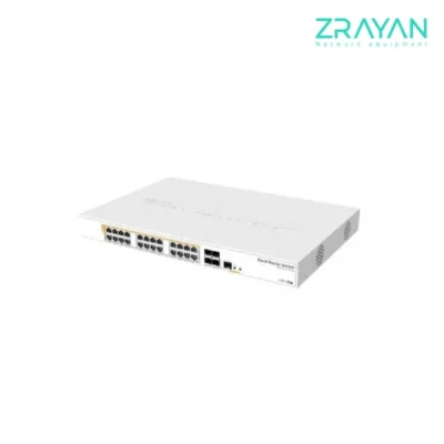 روتر سوییچ میکروتیک مدل CRS328-24P-4S+RM
