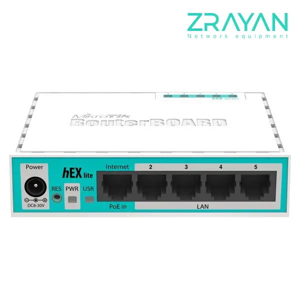 روتر میکروتیک مدل RB 750-R2 HEX Lite روتر میکروتیک مدل RB 750-R2 HEX Lite