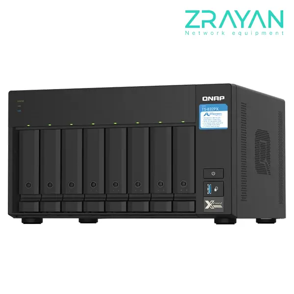 zrayan-TS-832PX-4GB ذخیره ساز تحت شبکه کیونپ مدل TS-832PX-4GB