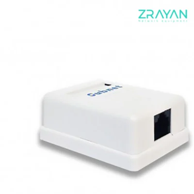 کیستون باکس Cat6 UTP تک پورت قوطی کبریتی یوبی نت