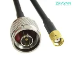 کابل پیگتیل LMR200 با کانکتورهای N-TYPE به SMA - Image 2